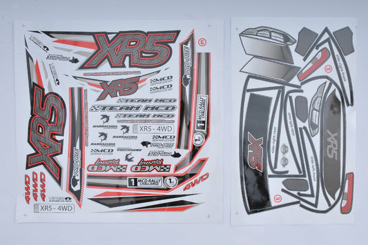 MCD Racing XR5 Max Body Shell Decal Set 503901P