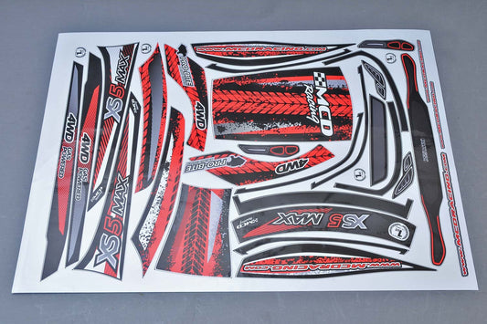 MCD Racing XS5 Max Body Shell Graphic Decal Set (Opt.) 504601P